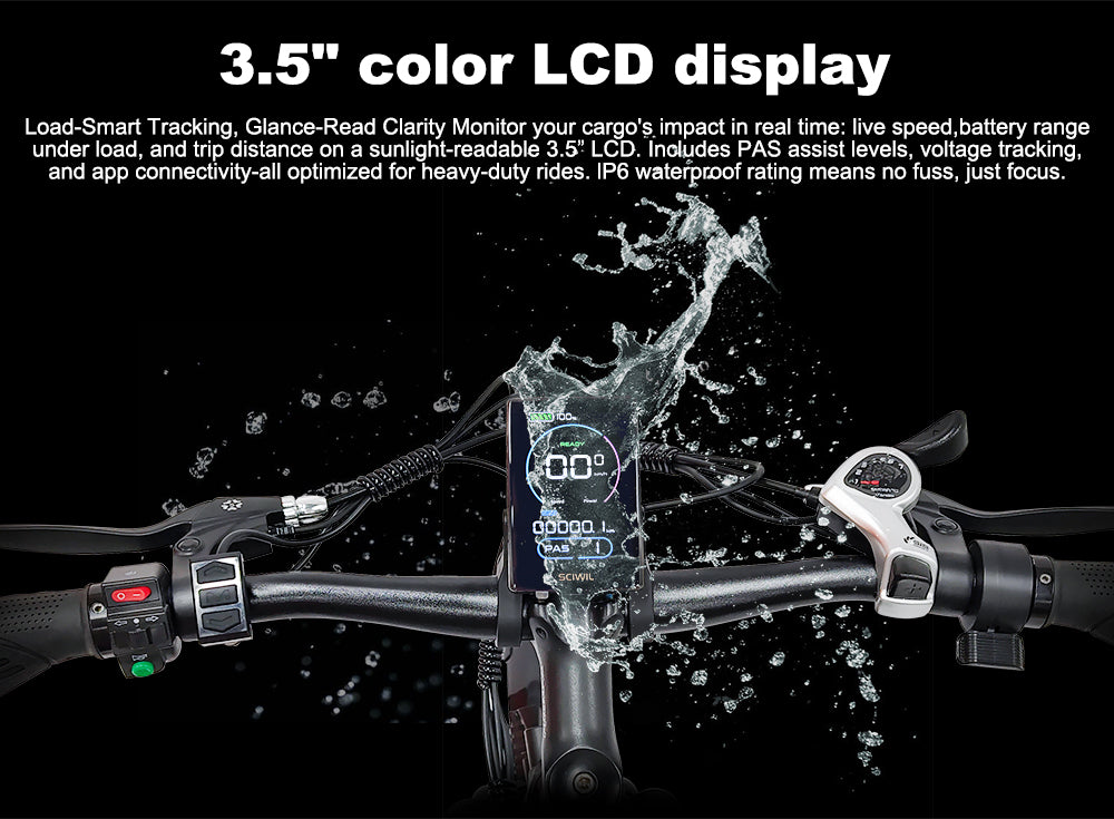 B28D Fat Tire Electric Bike 750W Motor 48V 15.6Ah Battery