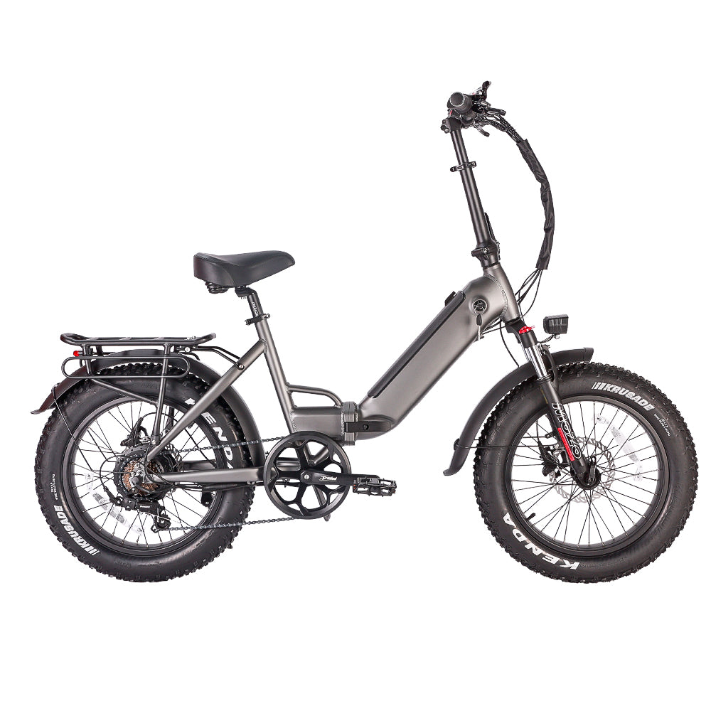 B57A Fat Tire Folding Electric Bike 750W Motor 48V 14Ah Battery