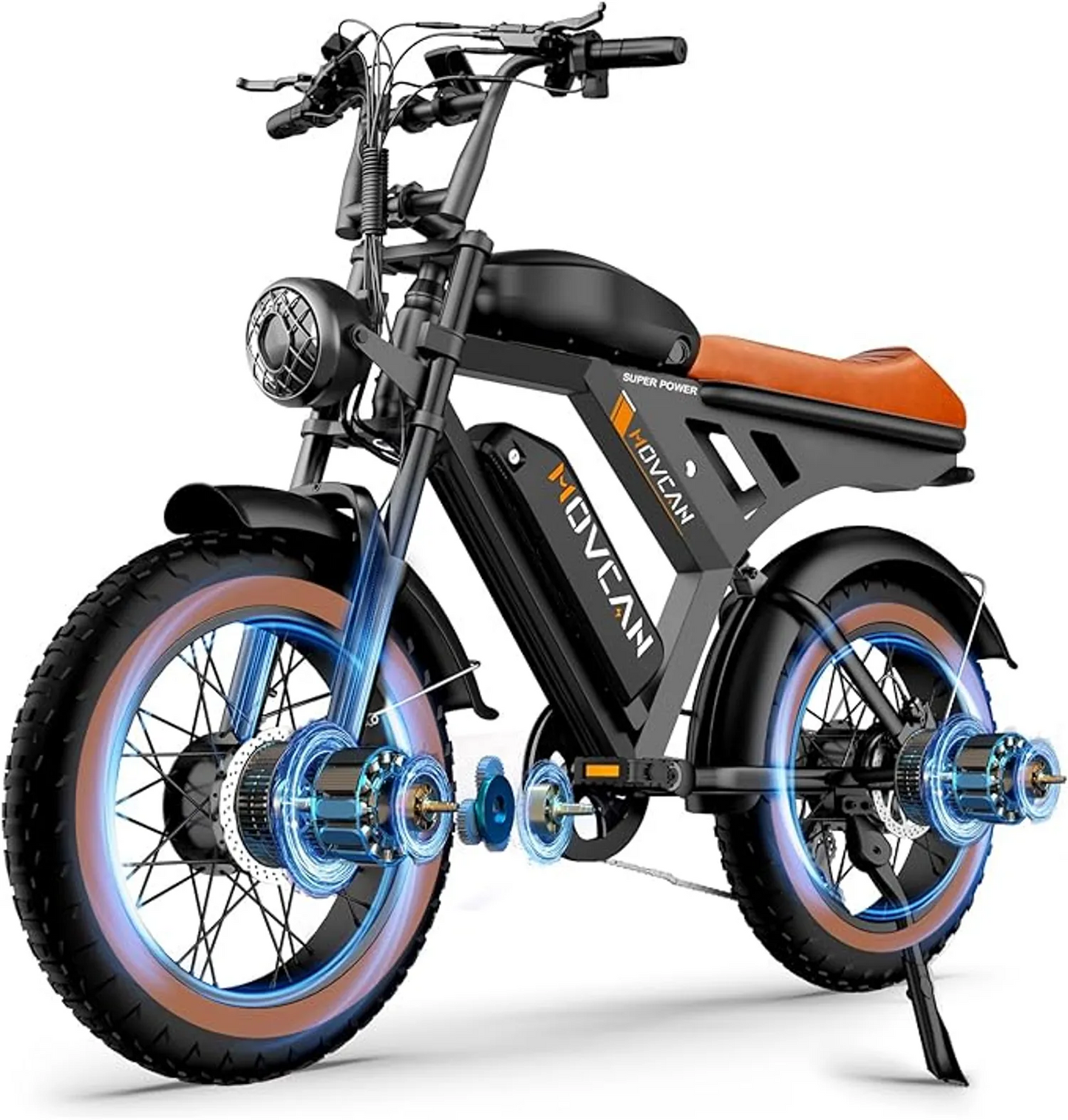 V30 PRO MAX Fat Tire Electric Bike 1000W motor 48V 15.6AH*2 battery