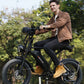 V60 Fat Tire Electric Bike 1000W motor 48V 15.6AH battery