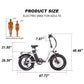 B09A Fat Tire Electric Bike 750W Motor 48V 15Ah Battery